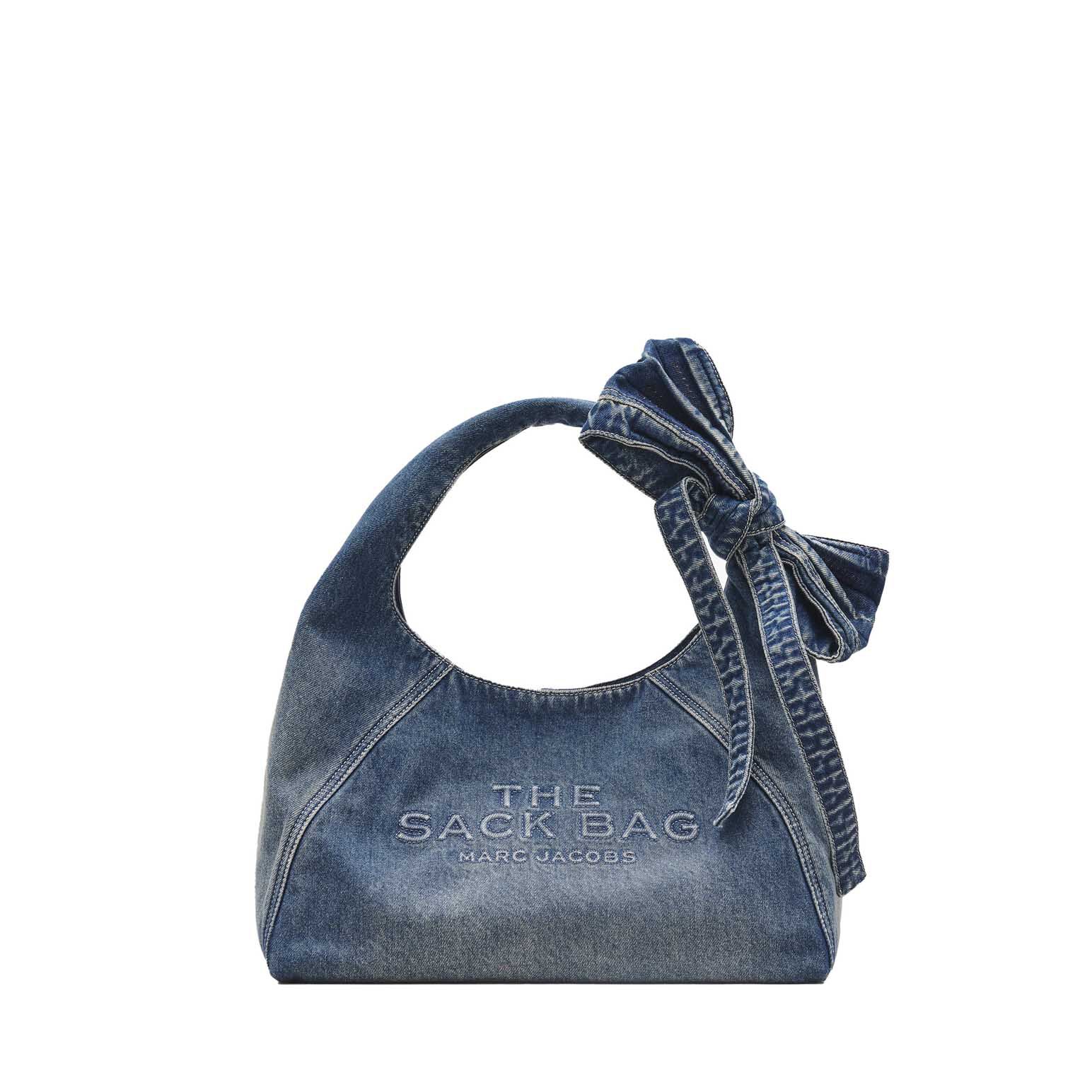 Marc Jacobs The Bow Denim Sack バッグ ブルー ザ サック | マーク